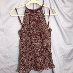 Ann Taylor Sleeveless Brown Top Sz 4